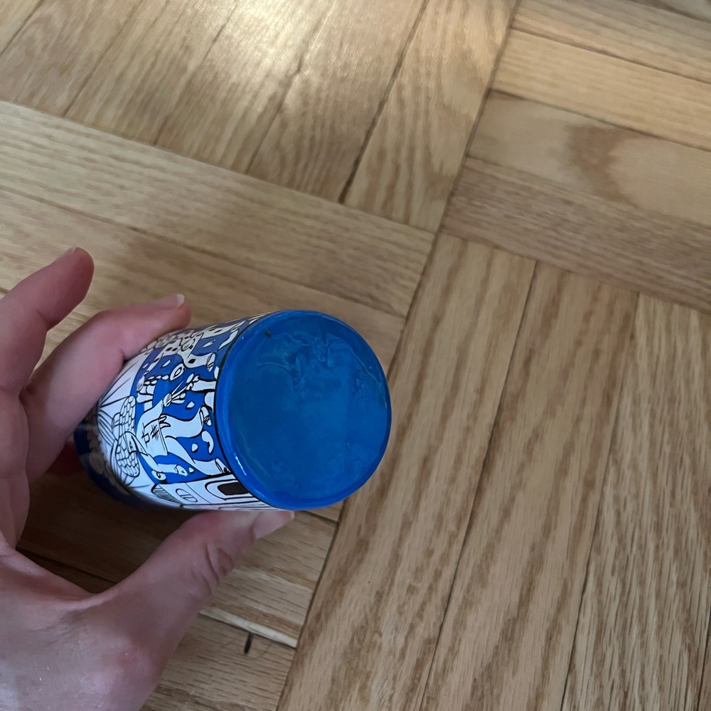 Handcrafted Blue Ceramic Shot Glass - Picture 4 of 4